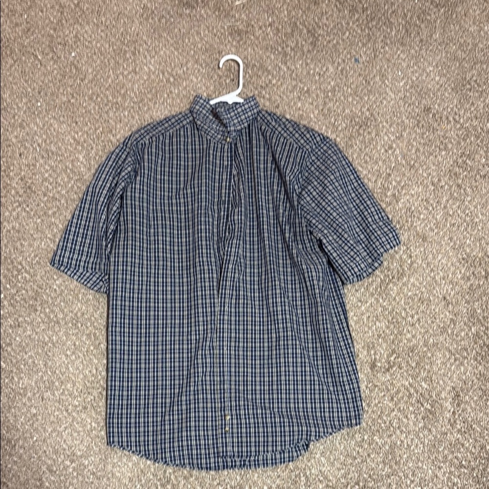 Men's Blue Checkered Shirt